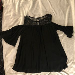 Black cold shoulder dress 3XL